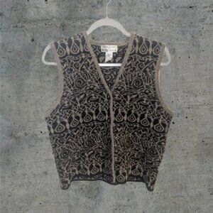 Wool Blend Knit Vest